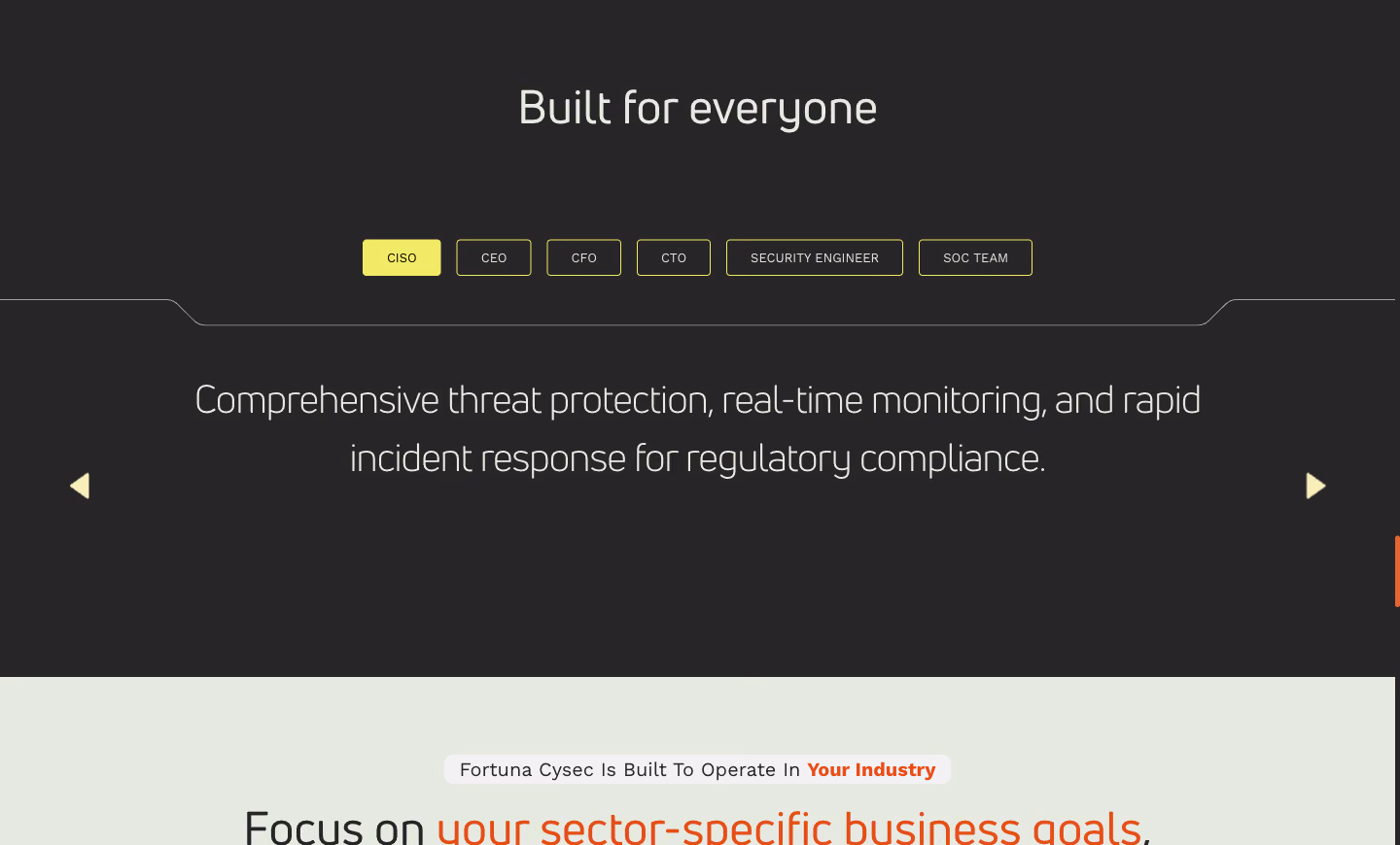 Fortuna Cysec website, built for everyone