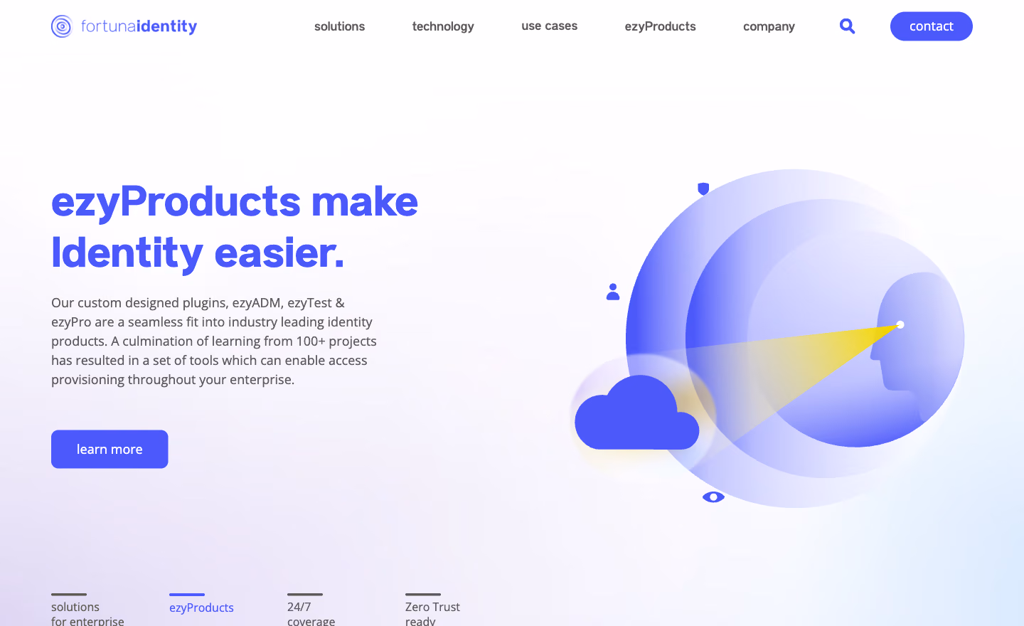 Fortuna Identity website, brand and website