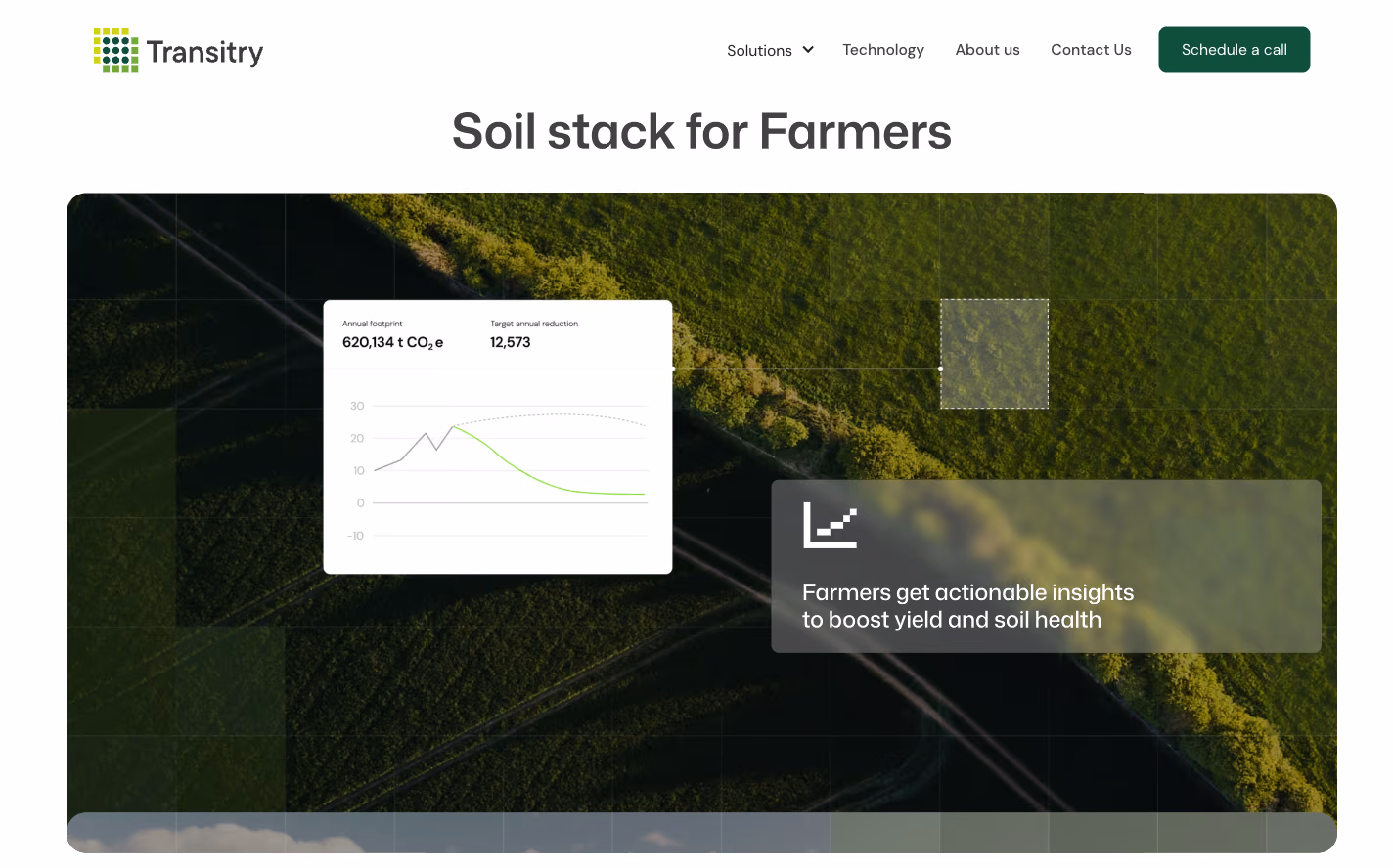 Transitry website, site section